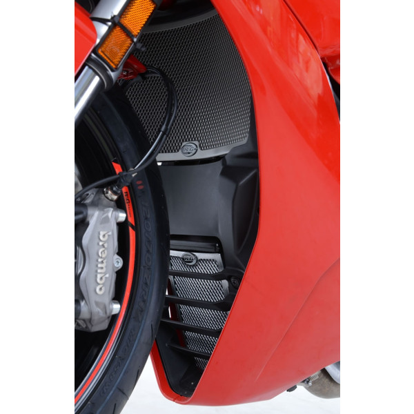 R&G Radiator Guard and Oil Cooler Guard Kit for Ducati Supersport (S) '17-'20 & Supersport 950 S '21- 